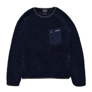 Patagonia Los Gatos Crewneck Fleece Pullover Sweater Navy S